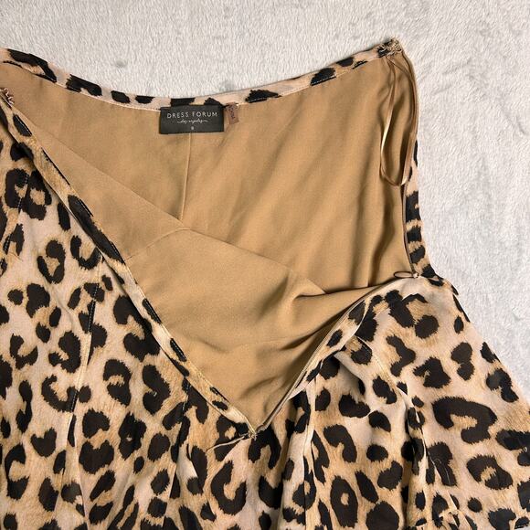 Dress Forum Los Angeles Y2K Mini Skort Womens Small Leopard Print Ruffle Hem - Picture 9 of 10